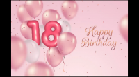 今天是我的18岁生日，可以祝福我一下嘛？谢谢 ?